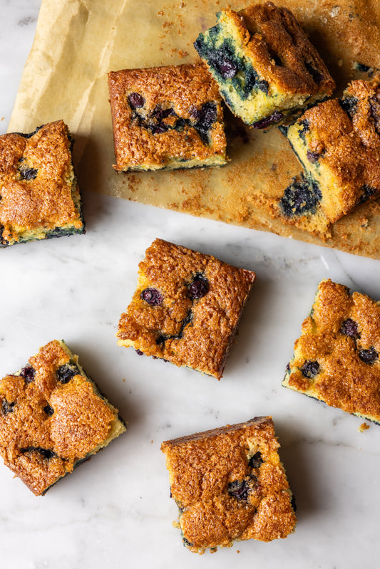 Blueberry Lime Ricotta Crumb Cake