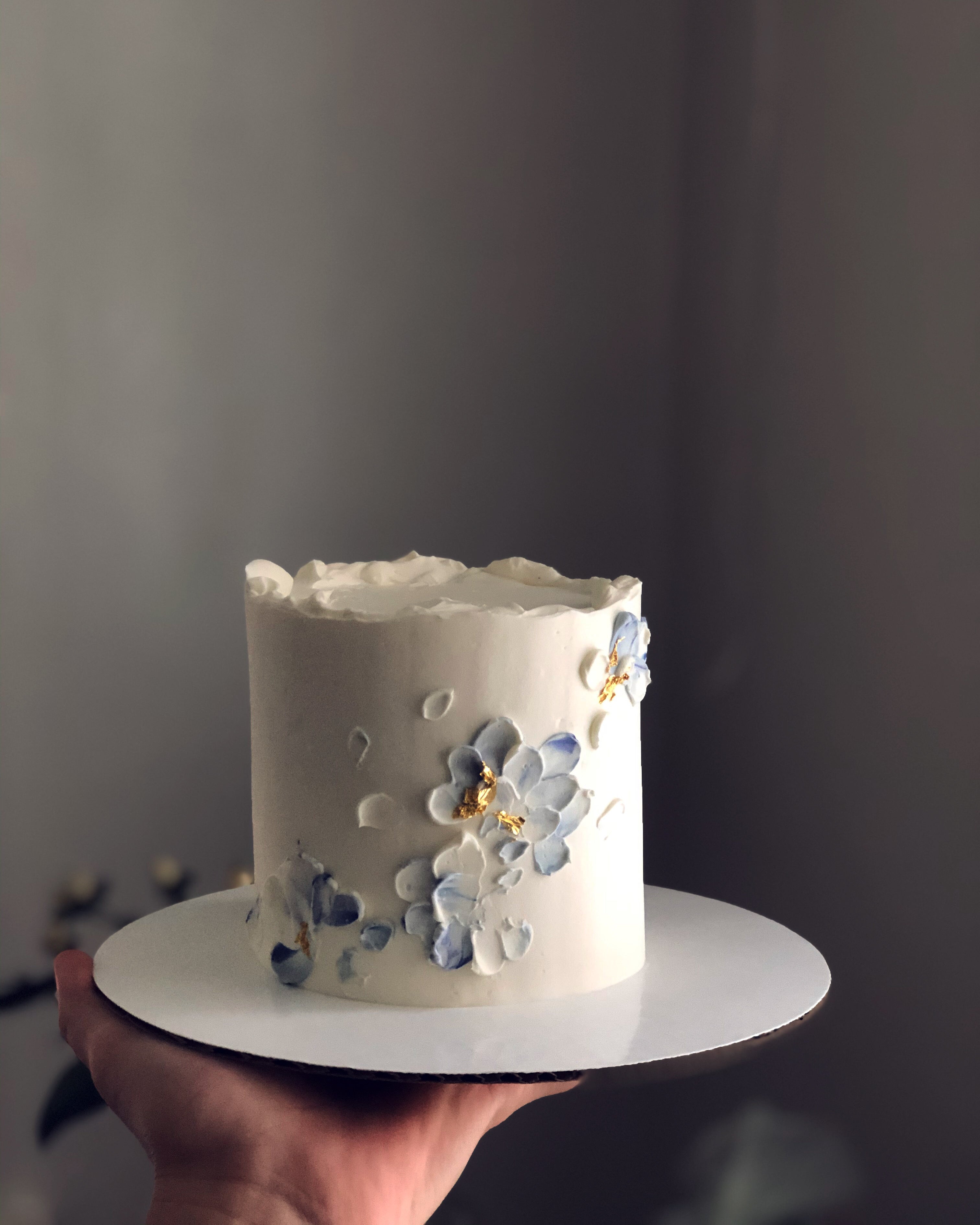 Grey and Orange Wedding Cake | Wedding Cakes Minneapolis Bakery Farmington  Bakery