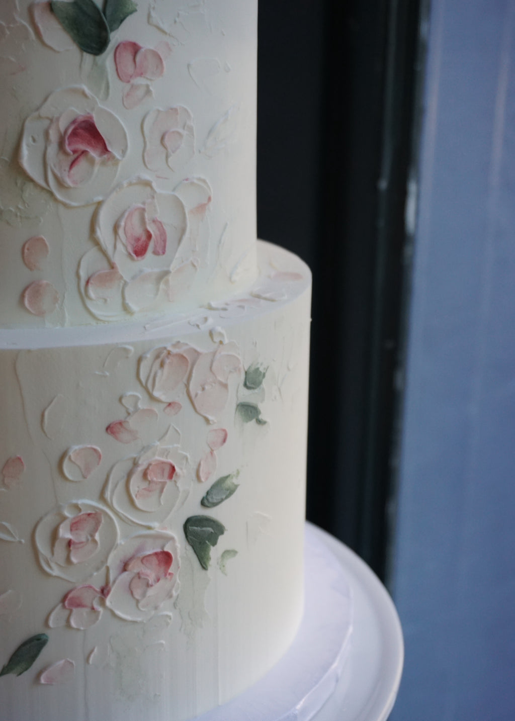 Two-Tier Impressionist Floral in Pink