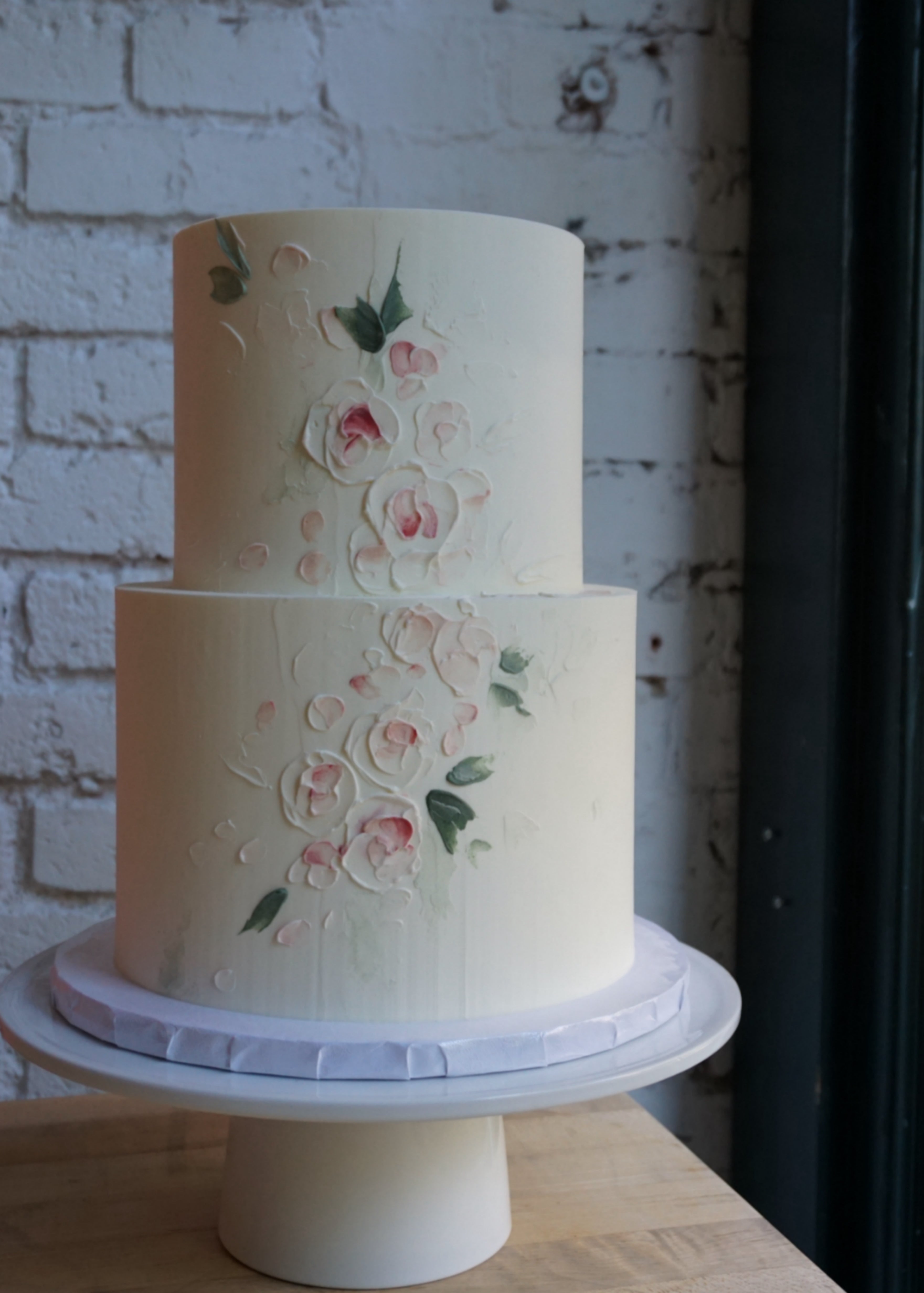 Two-Tier Impressionist Floral in Pink